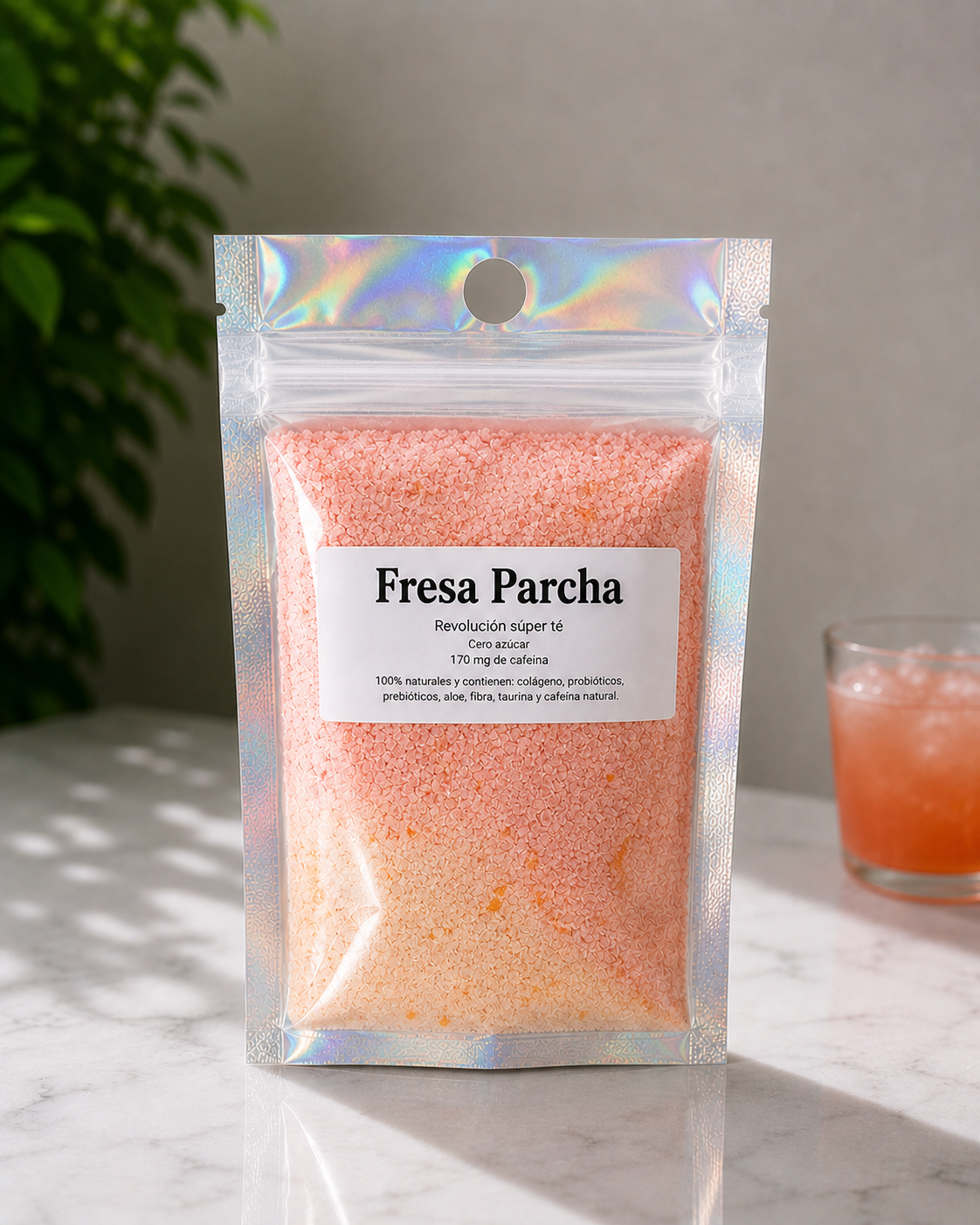 Fresa parcha (porción individual)