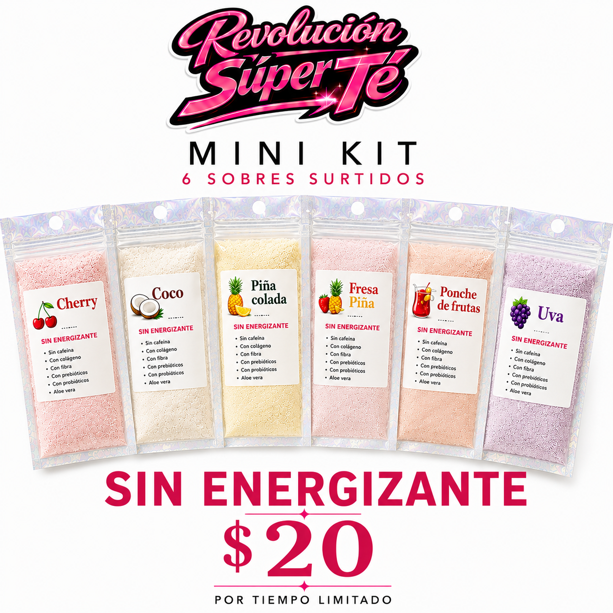 Mini kit (SIN ENERGIZANTE) 6 SOBRES