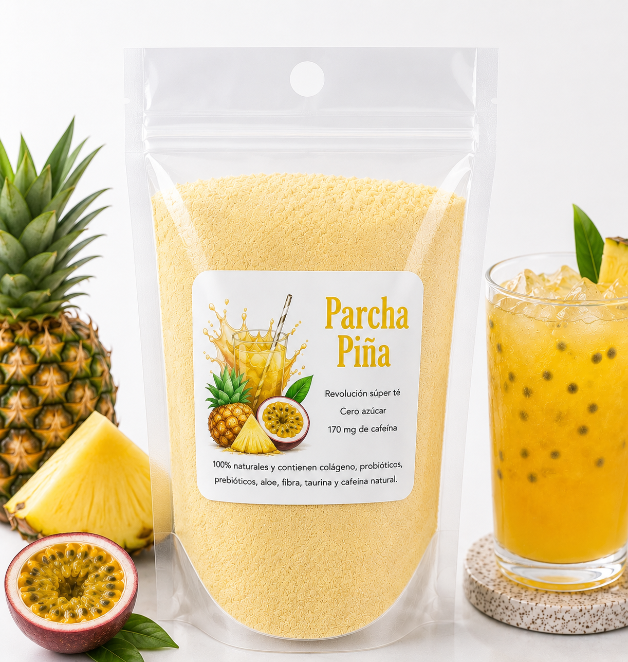 Parcha-piña (porción individual)